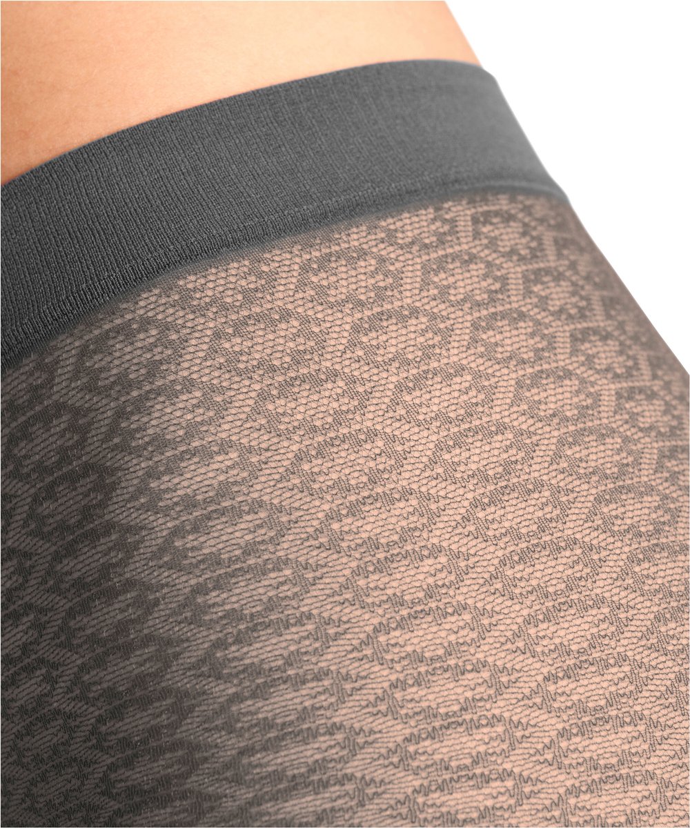 FALKE Particle gedessineerd materiaal transparent 20 DEN panty dames grijs - maat S (4067112826160)