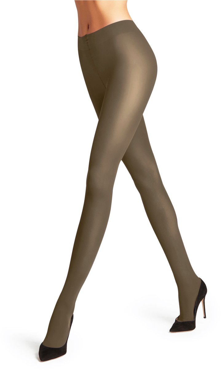 FALKE Pure Matt eenkleurig materiaal ondoorzichtig 50 DEN panty dames bruin - maat S (4067112382673)