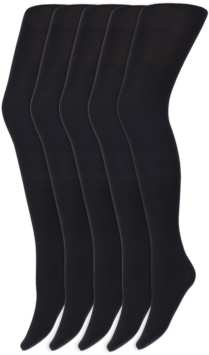 Gekleurde panty's | Micro | 60 Denier | Merk: Marianne | Maat: S t/m XXL | Kleur: Donker blauw | 5 Paar (6153635461495)