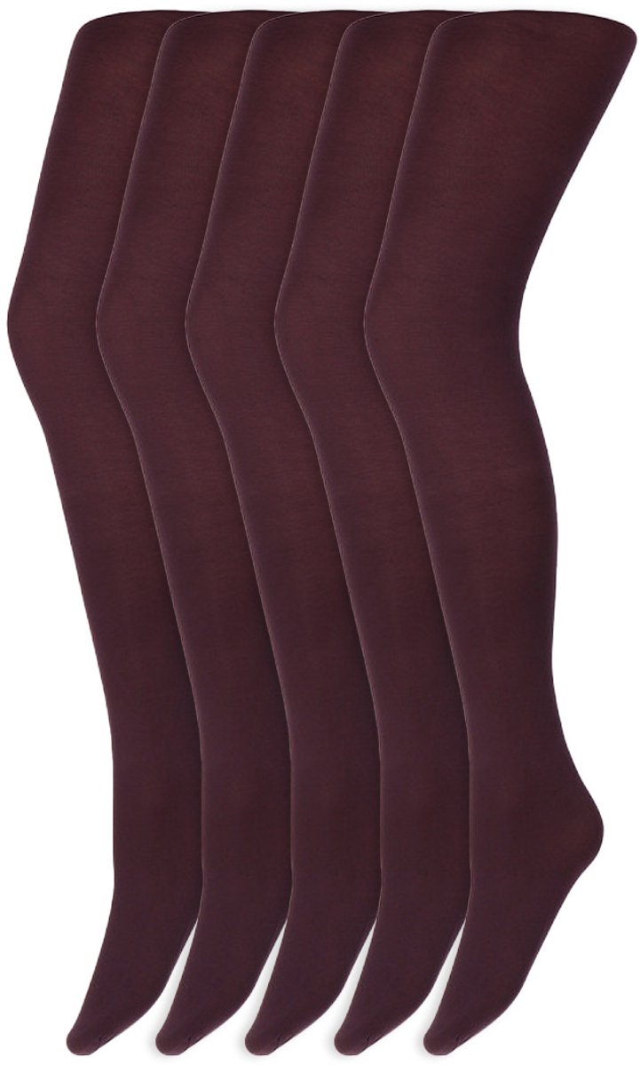 Gekleurde panty's | Micro | 60 Denier | Merk: Marianne | Maat: S t/m XXL | Kleur: Donker paars | 5 Paar (9505911417127)