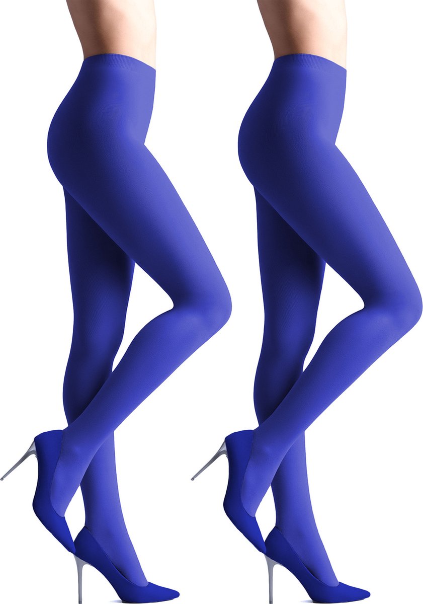 Giulia - Samba 40den (Multipack) Opaque Panty - Blauw - S (6151349044010)