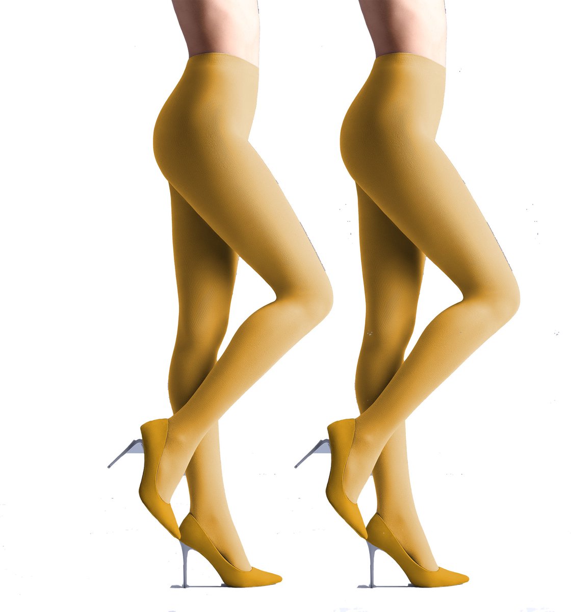 Giulia - Samba 40den (Multipack) Opaque Panty - Geel - M (6151349678642)