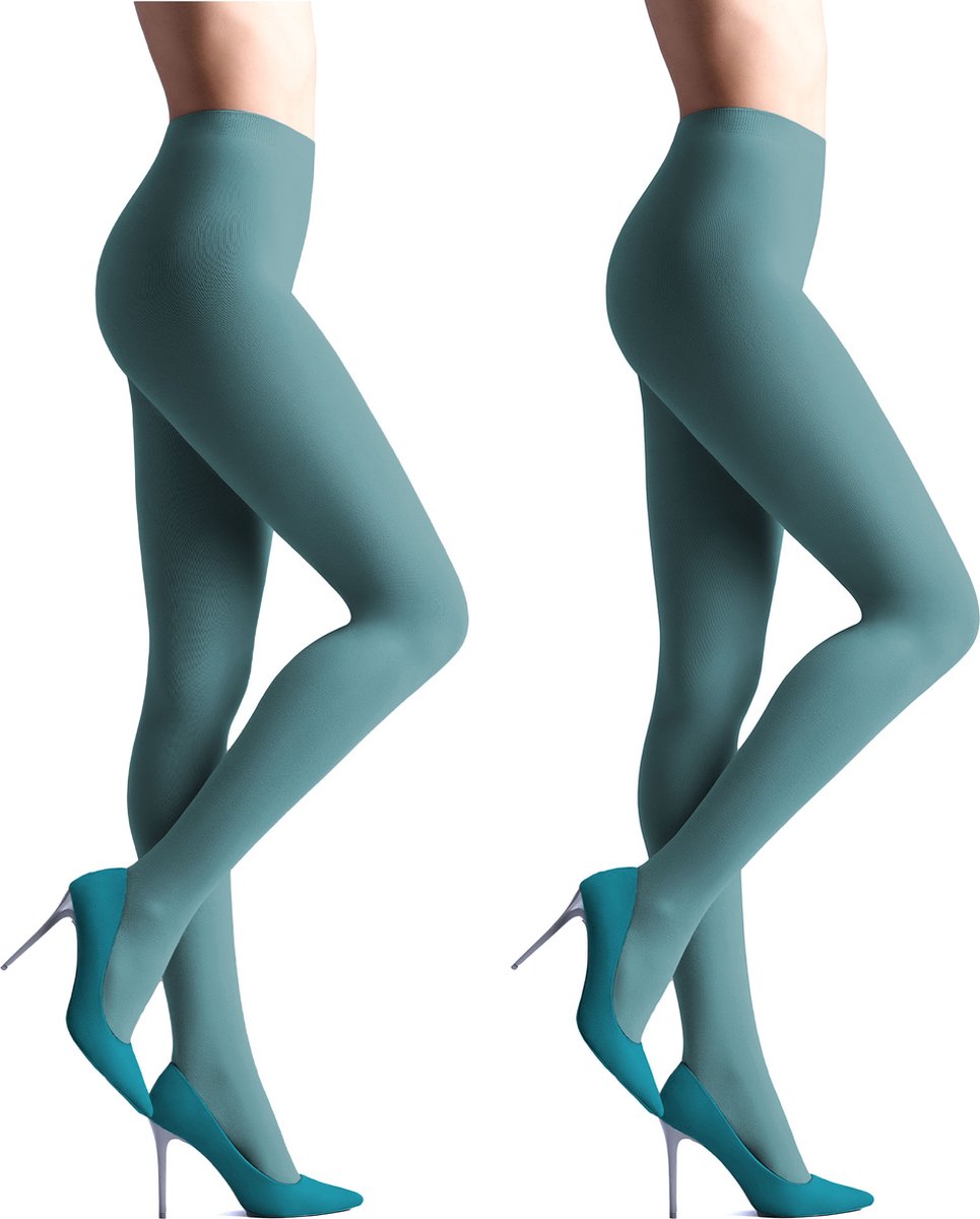 Giulia - Samba 40den (Multipack) Opaque Panty - Munt - L (6151357338323)