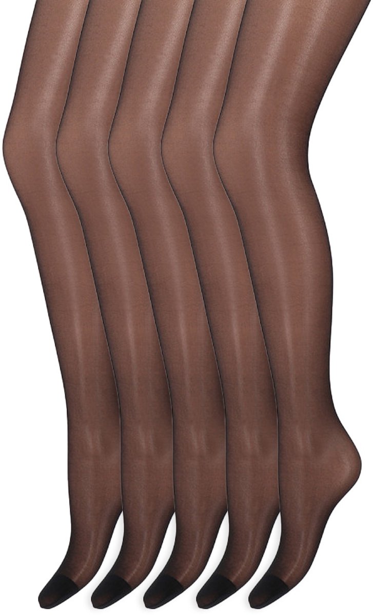Matglans panty | 20 denier | Merk: Marianne | Maat: S t/m XXXL | Kleur: Zwart | 5 Paar (6153630944948)