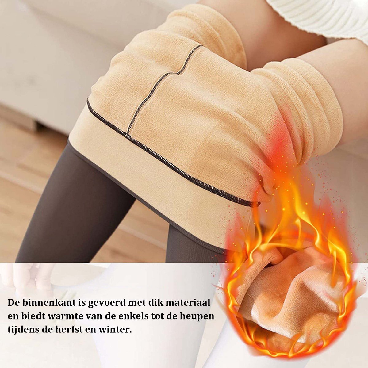 VIELLAN Fleece Panty - 80g (zonder dons) - Thermisch Isolerend - Zwart - Legging - voor 70-90 kg - voor 15~25°C (0792864469764)