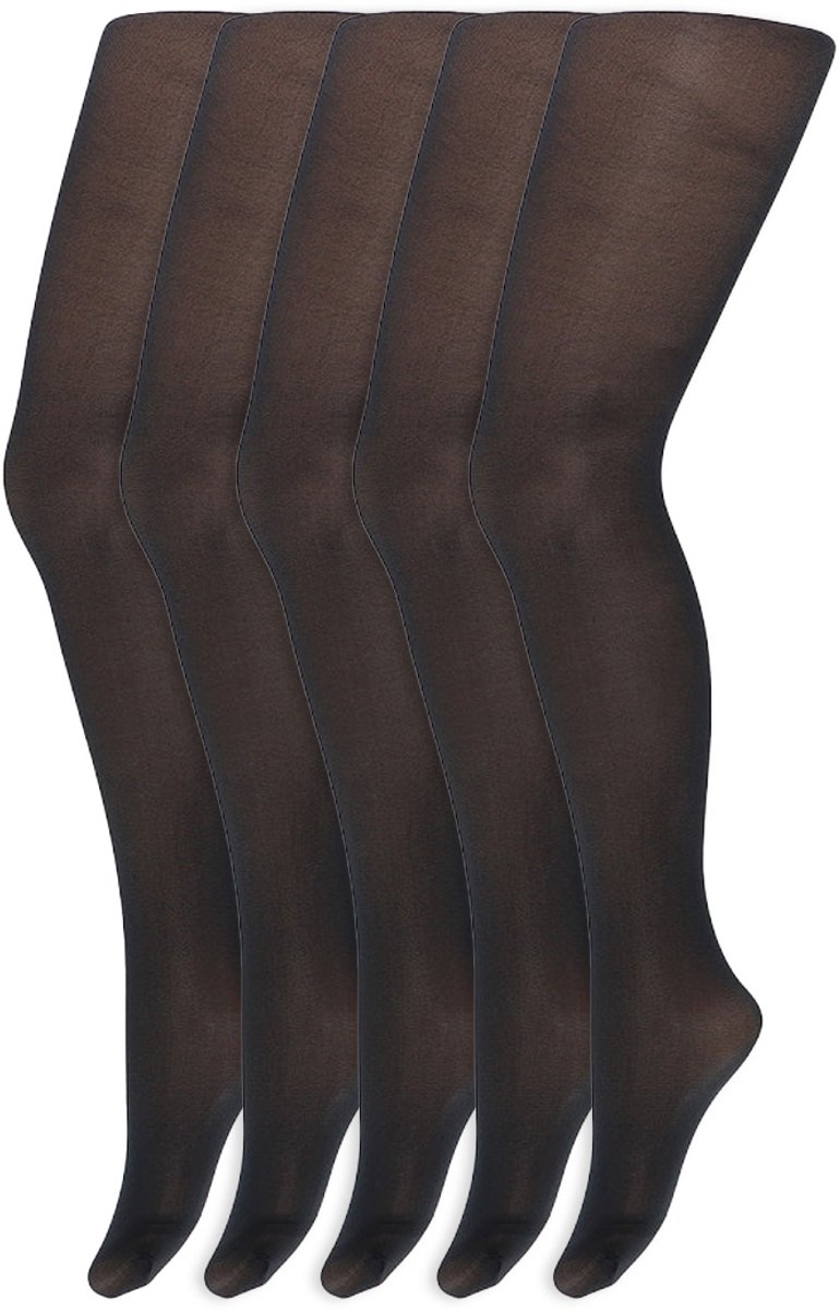 Zijdeglans meisjes panty | 35 Denier | Merk: Yellow Moon | Maat: 116 t/m 176 | Kleur: Blauw | 5 Paar (6153609934994)