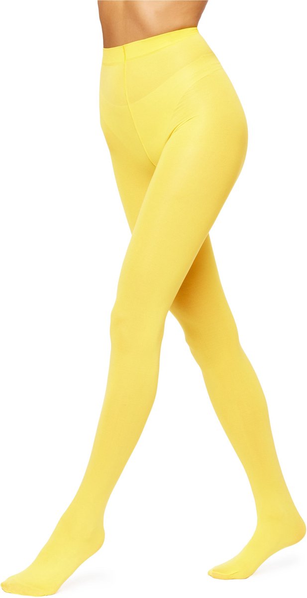 Antie AN-124 Dames Panty - 100 DEN - Polyamide - Microvezel - Canariegoud - L (4055191984710)