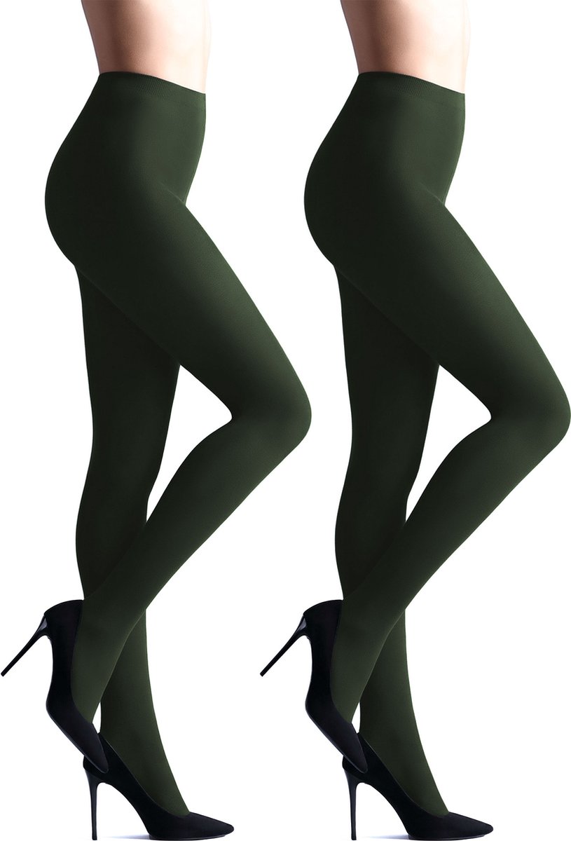 Giulia - Samba 40den (Multipack) Opaque Panty - Groen - S (6151349063028)