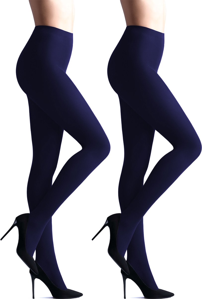 Giulia - Samba 40den (Multipack) Opaque Panty - Navy - M (6151349261264)