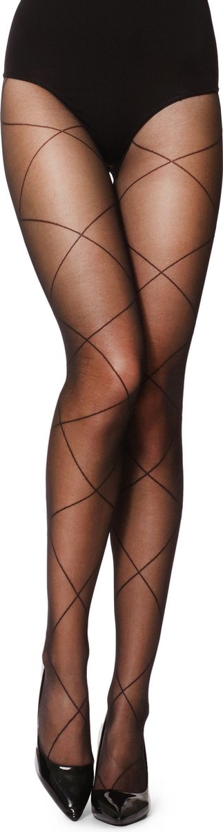 Merry Style Dames Panty - 20 DEN - Medium gloss - Polyamide - MS-GI-1104 - Zwart - L (4061692474902)