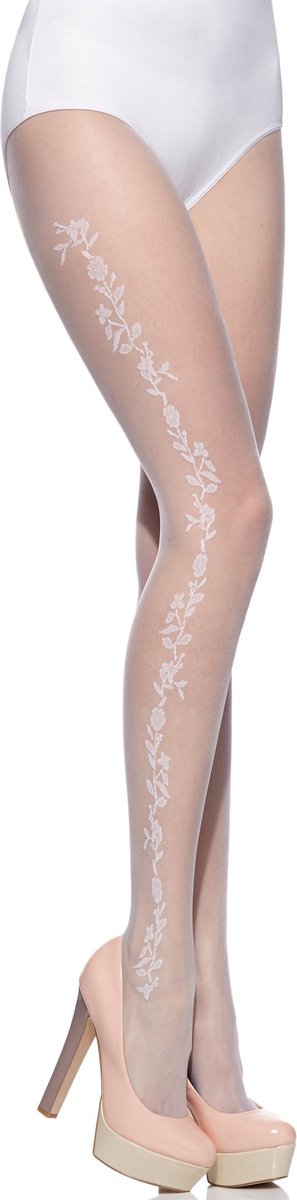 Merry Style Dames Panty - 20 DEN - Polyamide - MS-GB-304 - Bianco-308 - M (4055191455456)