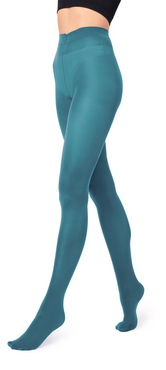 Merry Style Dames Panty - 40 DEN - Medium gloss - Polyamide - SS-Hiver-40 - Petrol - M (4061692591869)