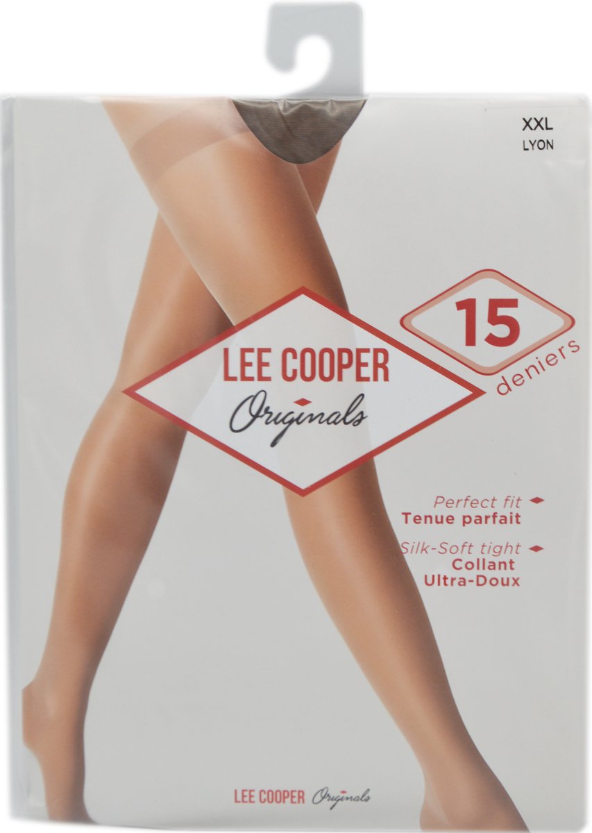 Panty 15 deniers- Lee Cooper - large - 3 stuks - lyon - Perfecte pasvorm - Zeer elastisch - dunne panty (5412477602208)