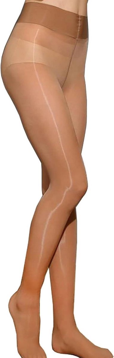 All4You - Zijdeglad, sexy panty voor dames - panty - 8 denier - transparant - scheurvast - hoge taille - fijne panty - panty's - geschikt voor dames - zwart. (8785352120966)