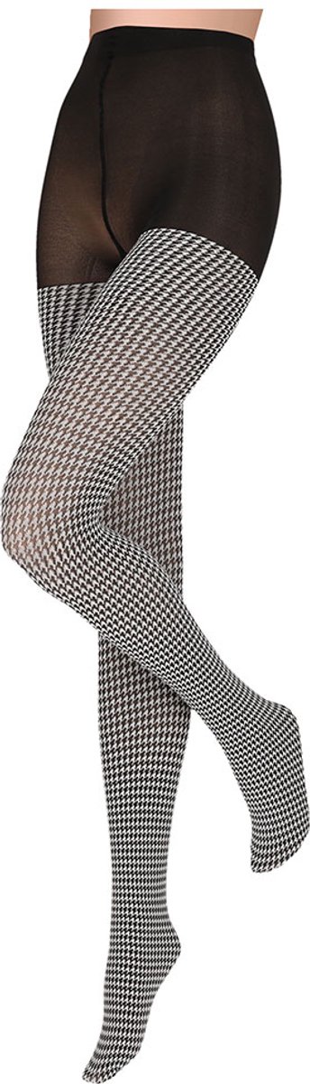 Caresse panty pied-de-poule-L/XL maat: L/XL (8719922583073)