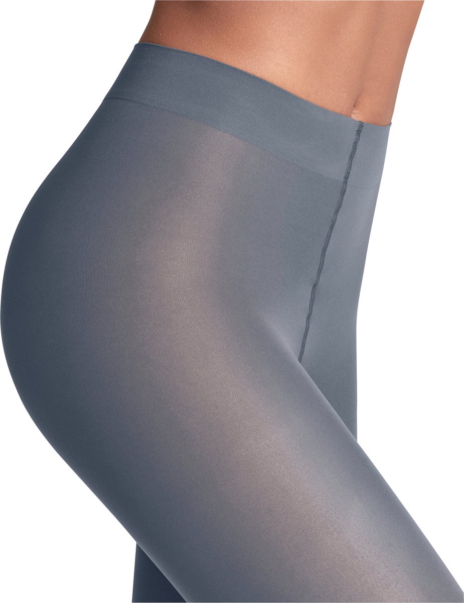 FALKE Matt Deluxe eenkleurig materiaal transparant 30 DEN panty dames blauw - maat S-M (4067112792342)