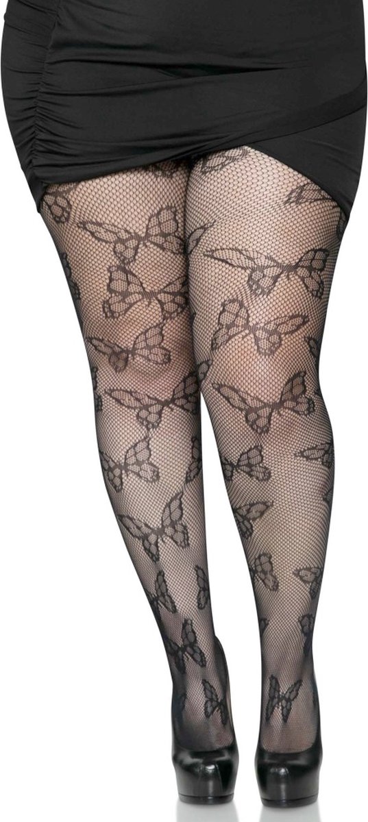 Leg Avenue - Butterfly Net Panty - Zwart (0714718560618)