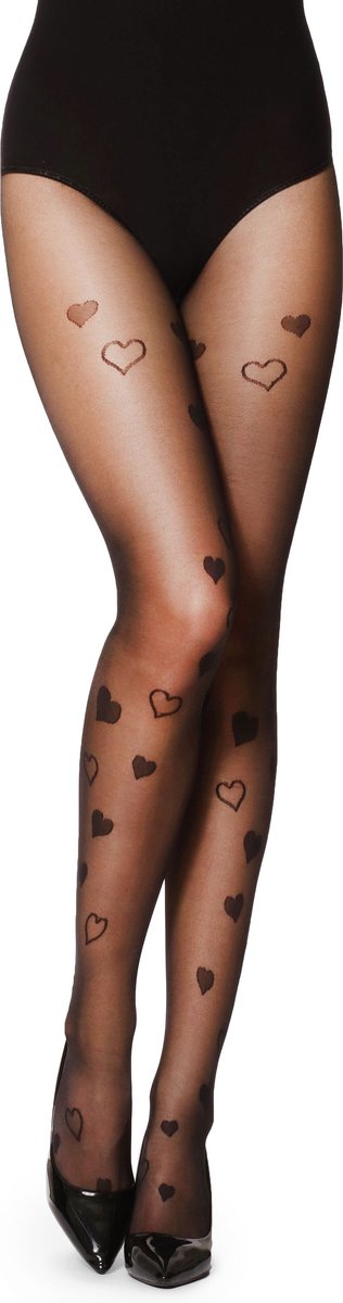 Merry Style Dames Panty - 20 DEN - Medium gloss - Polyamide - MS-GI-1101 - Zwart - S (4061692474612)