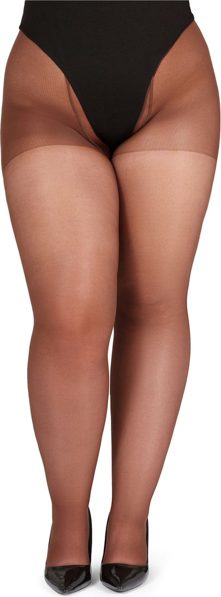 Bellivalini BLV-GI-1125 Dames Panty - 40 DEN -Plus Size - Grote maat - Polyamide - Cappucino - 4XL (4061692539182)