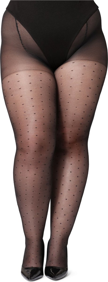 Bellivalini Dames Panty - 20 DEN - Halsterloos - Polyamide - BLV-GI-1128 - Zwart - 3XL (4061692539465)