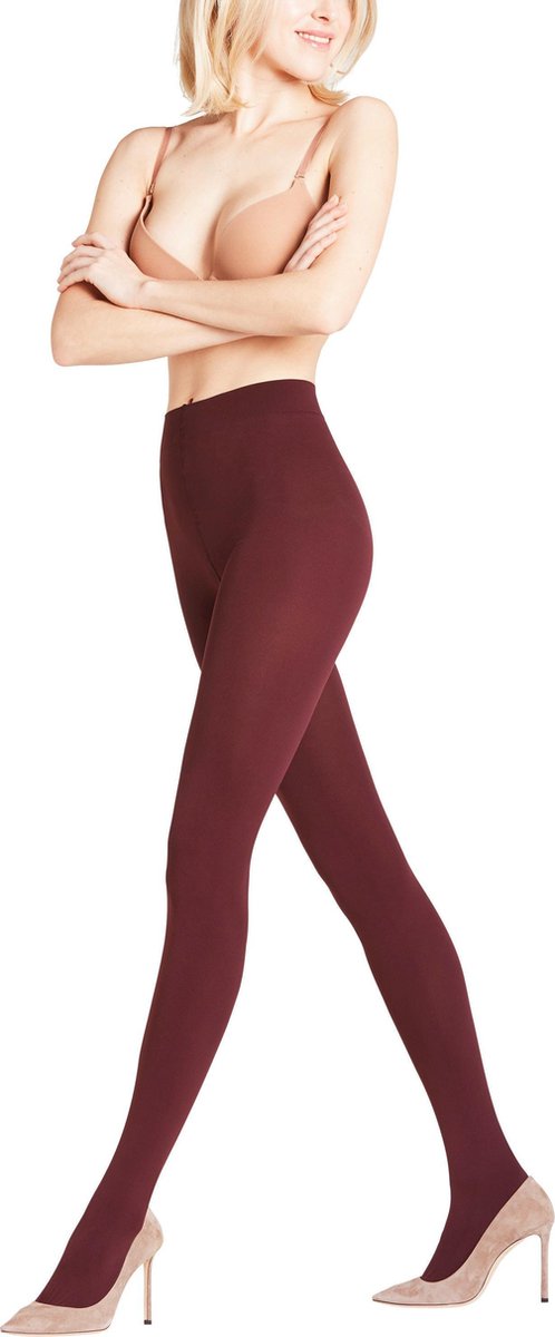 FALKE Pure Matt 100 DEN Dames Panty - Red - Maat S-M (4004758804800)