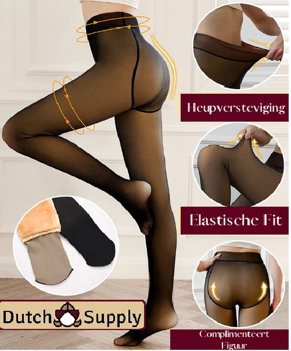 Fleece gevoerde panty - Dames - Panty dames - Panty fleece (6096034542535)