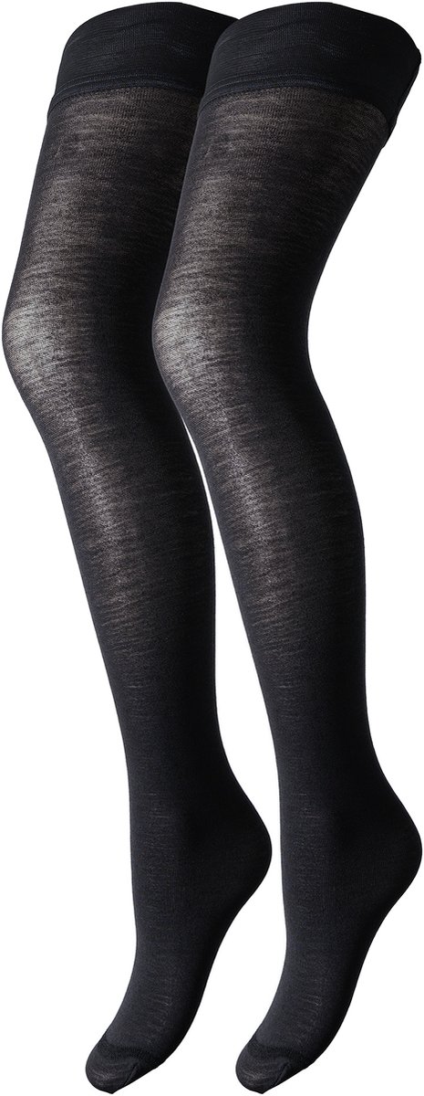 Jennifer 100 Denier Merino Wollen Doorschijnende Stay-Up Panty - Fashion Wear - Vrouwen (8300720093903)