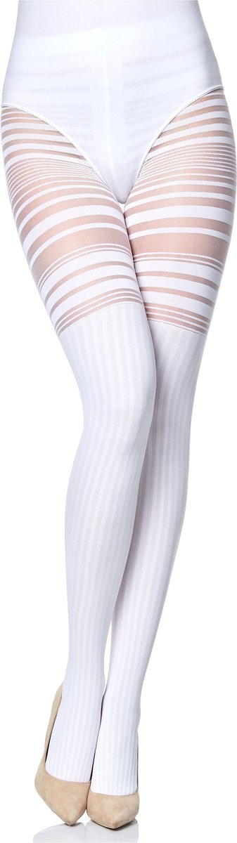 Merry Style Dames Panty - 60 DEN - Polyamide - Microvezel - MS-GB-252 - Wit - L (4055191809464)