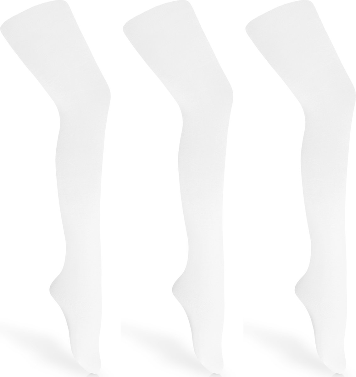 Merry Style Kinderen 3 Pack Panty - 60 DEN -Microvezel - Meisjes - Polyamide - Wit/Wit/Wit - 92-98 - WL-010-3B (4061692832634)