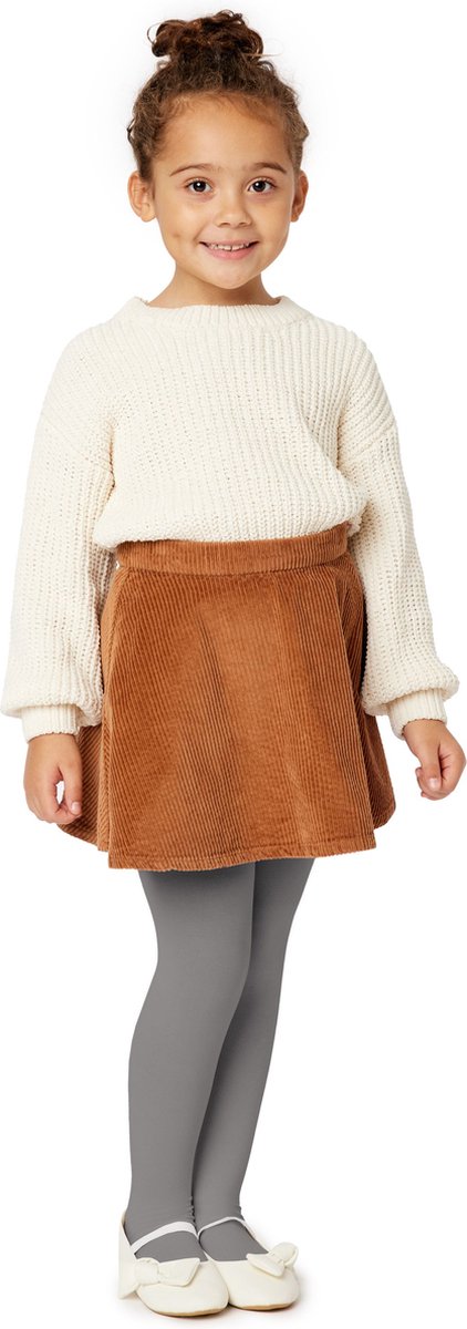 Merry Style WL-010 Kinderen Panty - 60 DEN -Microvezel - Meisjes - Polyamide - Grijs-2 - 92-98 (4061692389794)