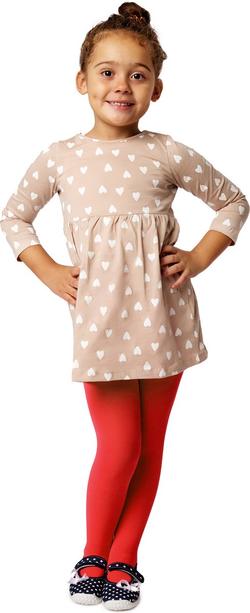 Merry Style WL-010 Kinderen Panty - 60 DEN -Microvezel - Meisjes - Polyamide - Rood - 140-146 (4055191088166)