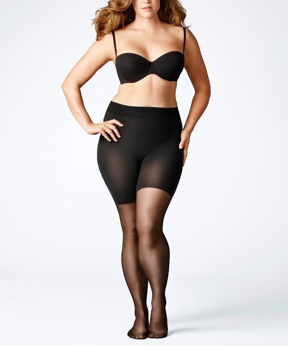 FALKE Beauty Plus eenkleurig materiaal transparant 20 DEN panty dames zwart - maat A SHORT (4043874354721)