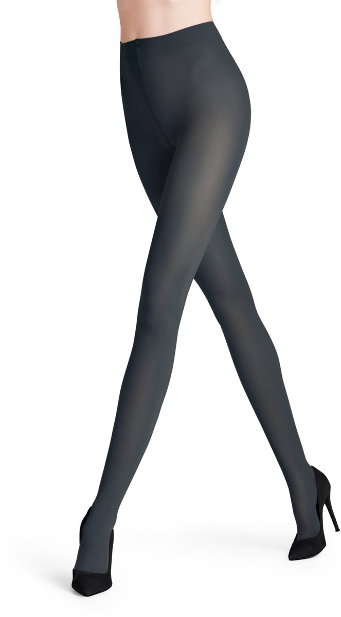 FALKE Vitalize met compressie materiaal halfdoorzichtig 40 DEN panty dames grijs - maat S-M (4067112088179)