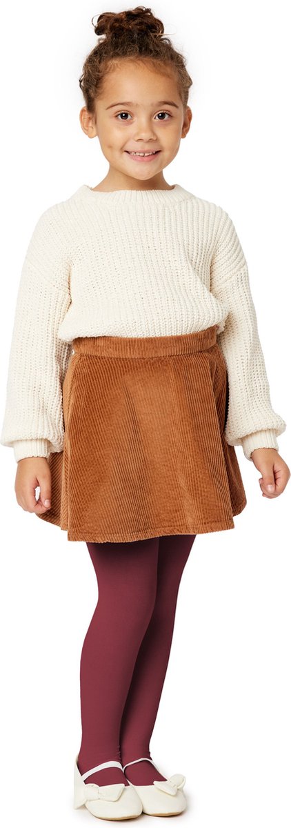 Merry Style WL-010 Kinderen Panty - 60 DEN -Microvezel - Meisjes - Polyamide - Bordo - 140-146 (4061692379450)