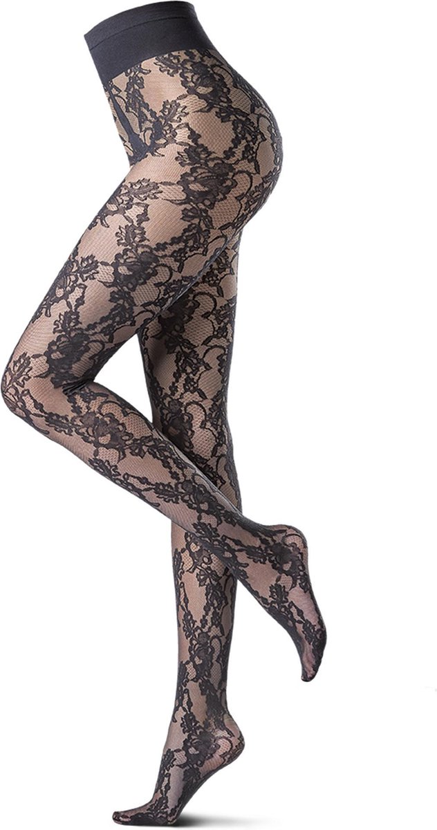 Oroblu Eden Rose 20 Panty - 20 denier - Zwart - Maat L (8300289793016)
