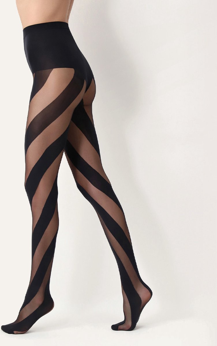 Oroblu Spiraling 20 Panty Dames Panty - Black - Maat M (8300290252953)