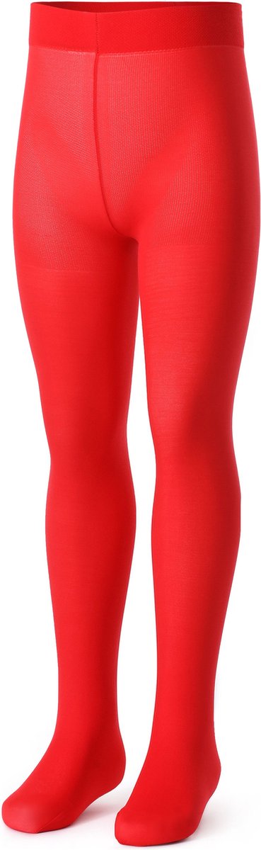 Bellivalini BLV-FI-1008 Kinderen Glad Panty - 40 DEN -Microvezel - Polyamide - Rood - 104/110 (4061692119223)