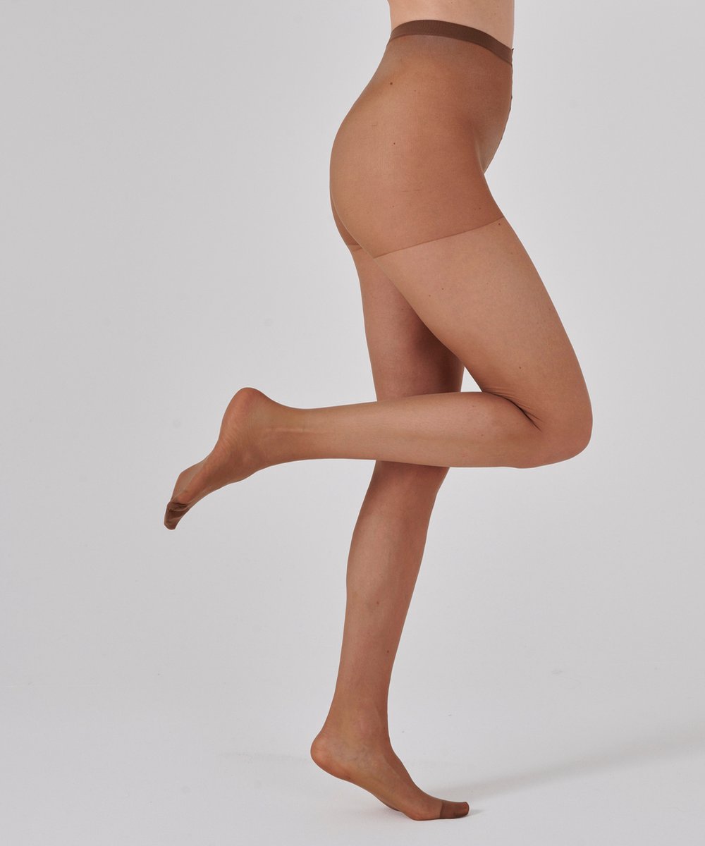 Damart - Set van 2 panty's in mousse 20D - Dames - Bruin - S (3602806655797)