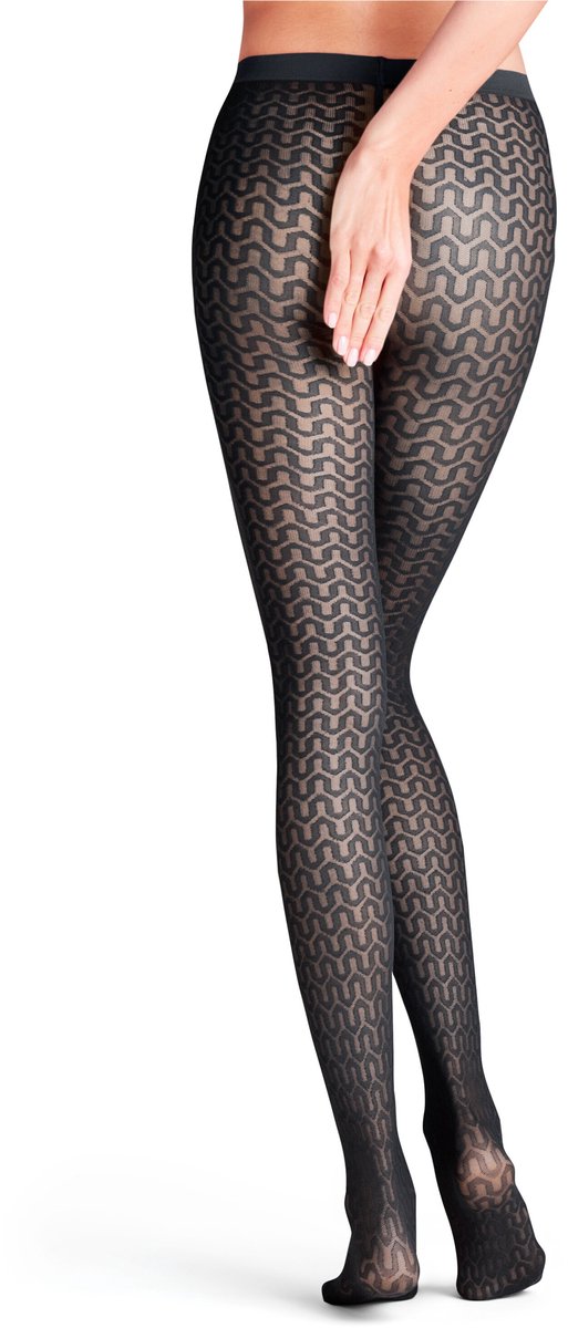 FALKE Cryptogram 30 DEN dames panty - marine (4067112135255)