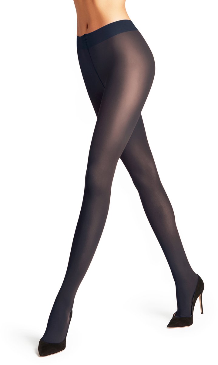 FALKE Pure Matt eenkleurig materiaal ondoorzichtig 50 DEN panty dames blauw - maat M (4067112149238)