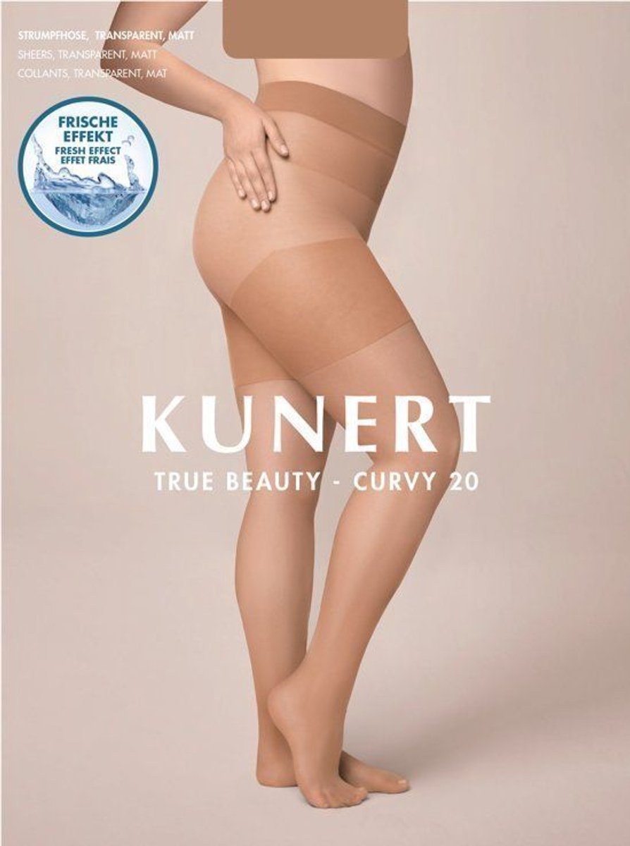 Kunert Curvy 20 Panty - Zwart - Maat 56-58 (4005074876830)