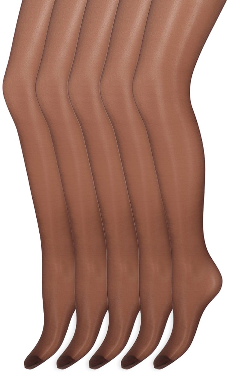 Matglans panty | 20 denier | Merk: Marianne | Maat: S t/m XXXL | Kleur: Mokka | 5 Paar (6153843283261)