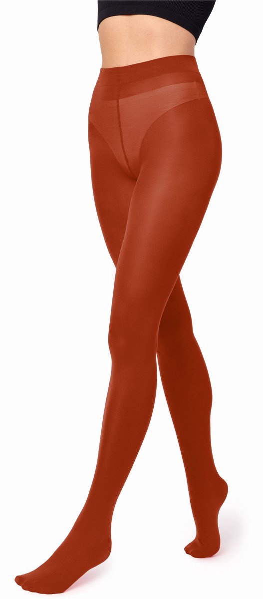 Merry Style Dames Panty - 70 DEN - Medium gloss - Polyamide - SS-Caldo-70 - Baksteen - XS-S (4061692592002)