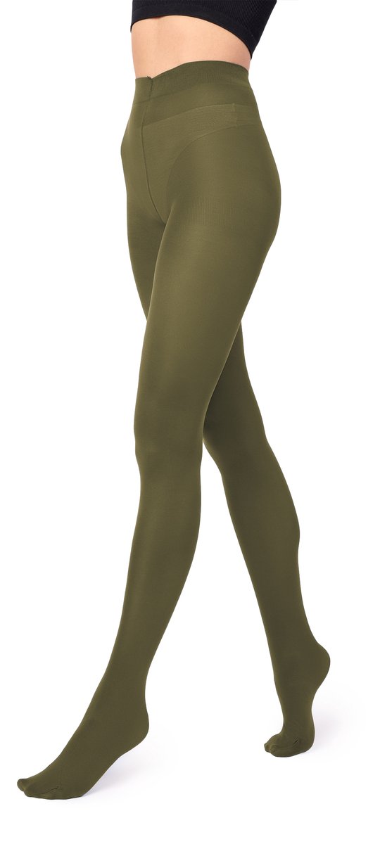 Merry Style Dames Panty - 70 DEN - Medium gloss - Polyamide - SS-Caldo-70 - Khaki - XS-S (4061692617026)