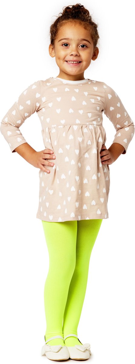 Merry Style WL-010 Kinderen Panty - 60 DEN -Microvezel - Meisjes - Polyamide - Neongeel - 140-146 (4061692396792)