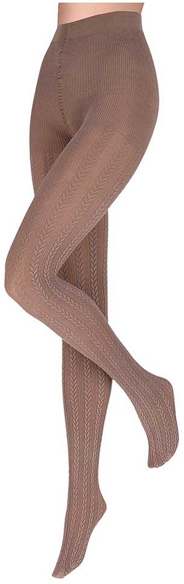 Morethansocks - Dames Panty - Kabelstructuur - Maat S t/m XXL - Panty's - Kousenbroek dames - Hoge kwaliteit panty (8721247421619)