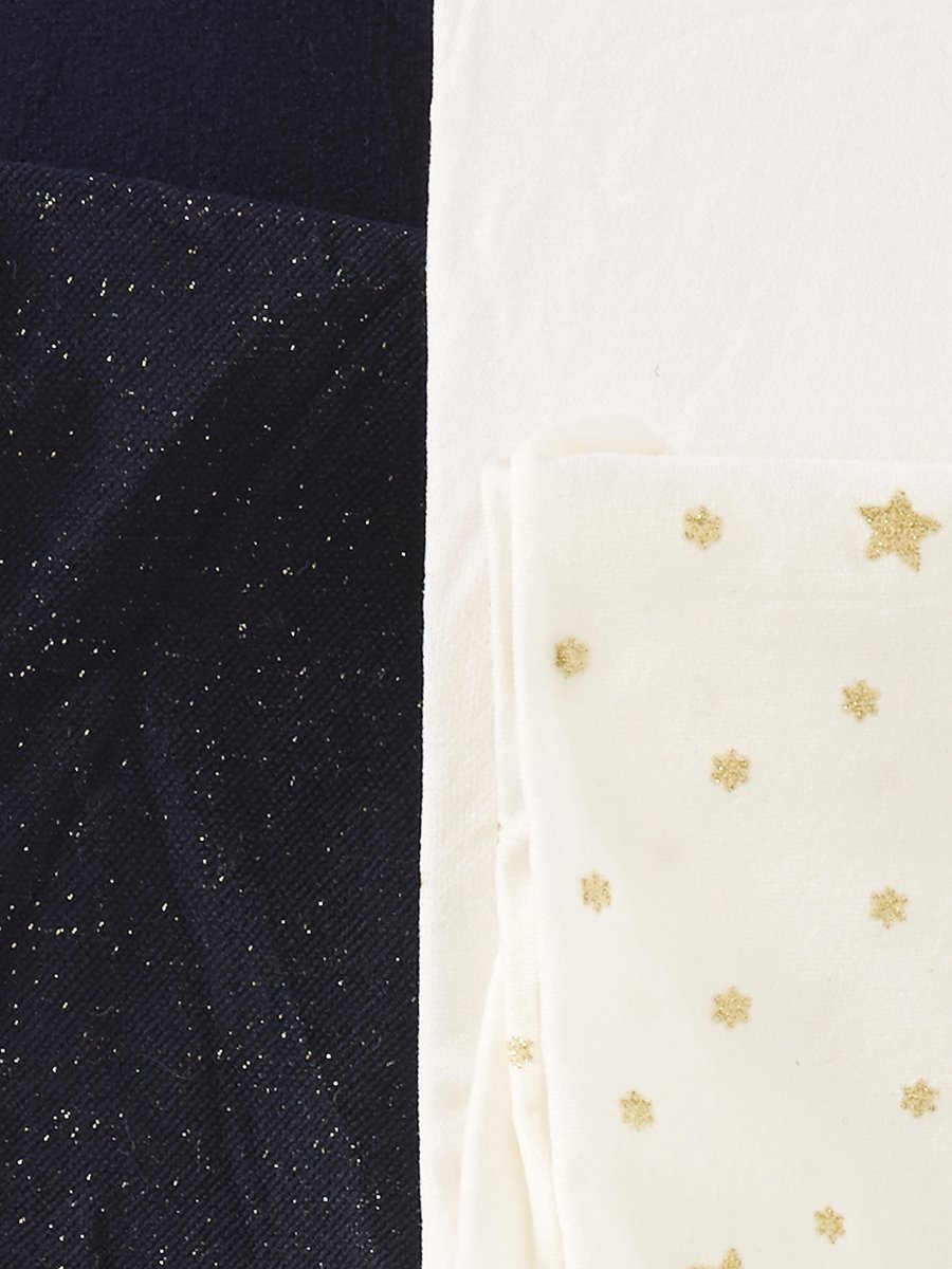 Vertbaudet Set - 2 paar panty's - 40 denier - glanzende details (3611652818232)