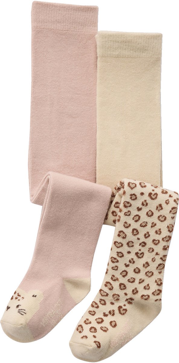 Vertbaudet Set - 2 panty's - baby - meisjes - luipaardmotieven (3611655071276)