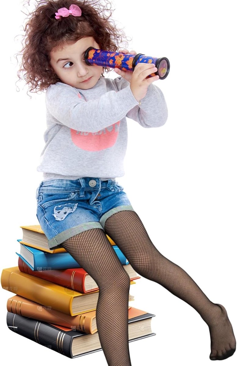 3 Paar Meisjes Zwarte Visnet Kousen High Waist Visnet Panty voor Kinderen, Ideaal voor School, Gymnastiek en Dansfeesten (2426719963135)