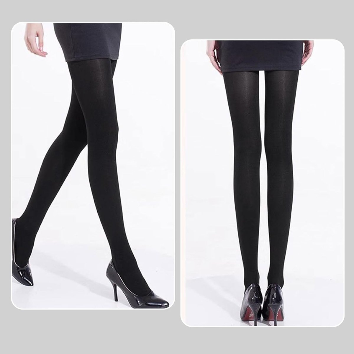 Dames 80 Denier Opaque Panty's met Controle Top en Versterkte Teennaden - Zachte Zwarte Tights voor Comfort en Stijl (2141343751858)